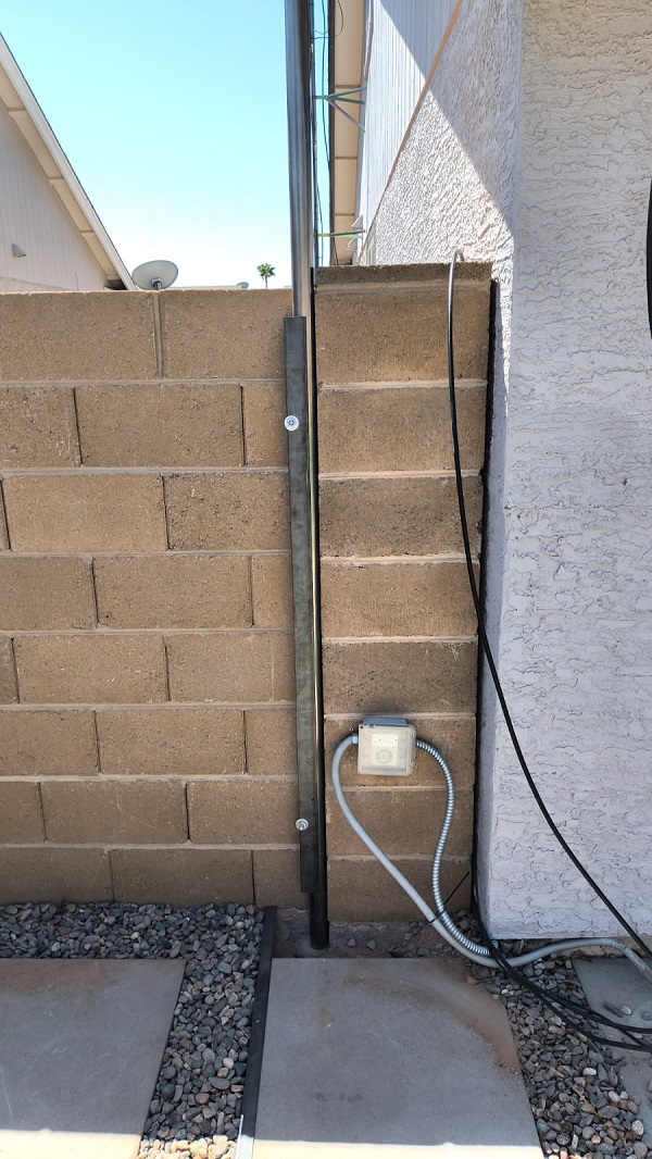 K7LOL block wall antenna mount